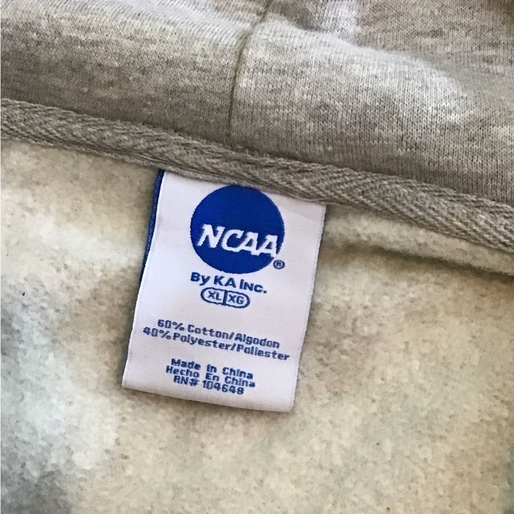 NCAA Clemson Gray XL Hoodie with Orange Graphic and Long Sleeves (0184) - Picture 2 of 7